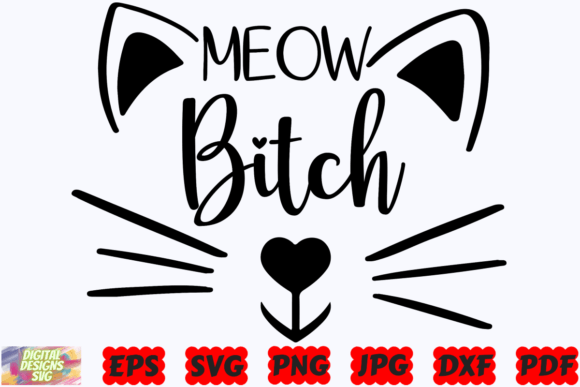 Fun Cat SVG for Graphics and Crafts