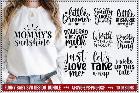 Funny Baby Svg Desig Bundle