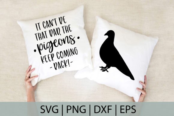 Funny Pigeon SVG Cutting File for Crafts and Graphics
