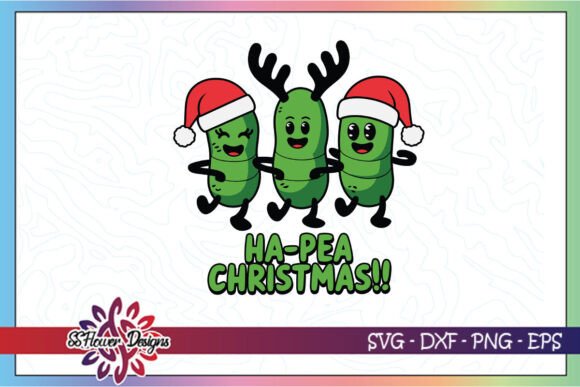 Ha-pea Christmas Funny Puns SVG