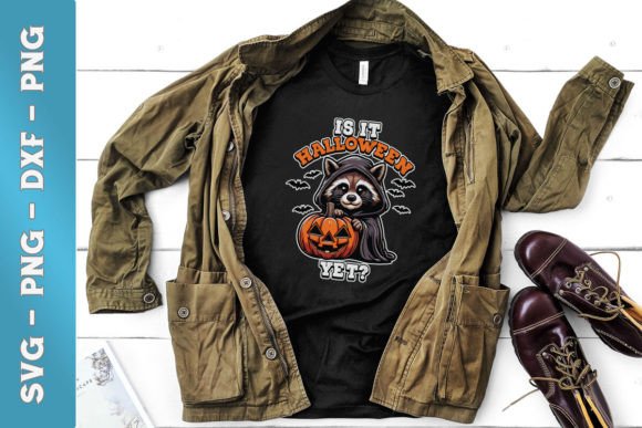 Is It Yet Raccoon Funny Halloween SVG: A Graphic Design Perspective