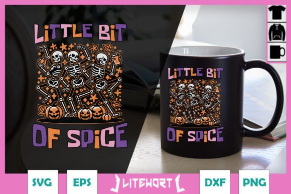 Little Bit Be Spice Funny Halloween Graphics for Crafts