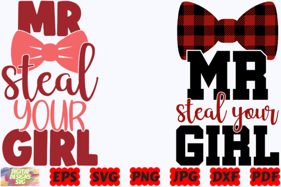 Mr Steal Your Girl SVG Funny Valentines Graphics for Crafts