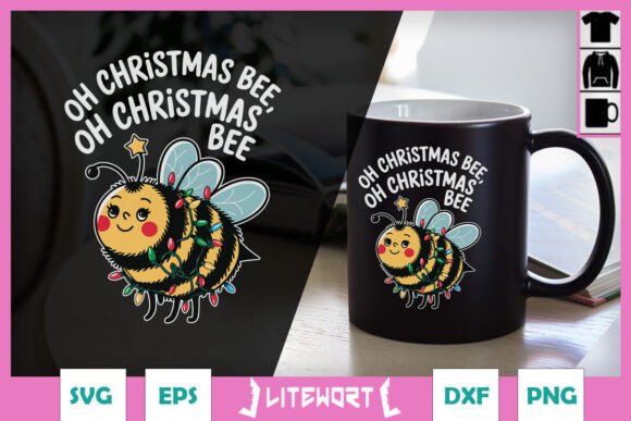 Oh Christmas Bee Funny Puns SVG for Graphics and Crafts