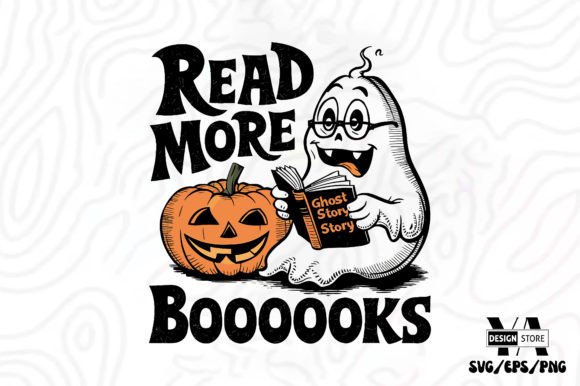 Read More Boooooks Funny Ghost Graphics for Crafts