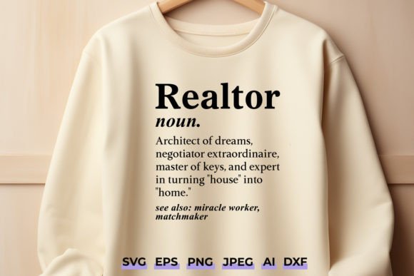 Realtor Definition SVG Funny Real Estate Graphics