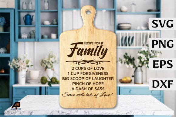 Recipe for Family Funny Quotes Graphics
