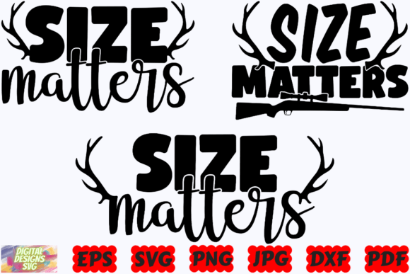 Size Matters SVG Funny Hunting SVG Graphics