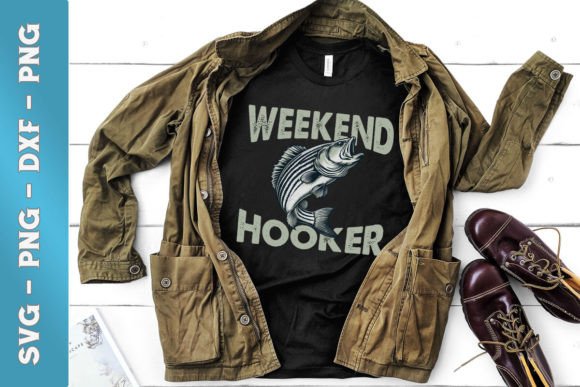 Weekend Hooker Colorful Funny Father Graphics for Crafts