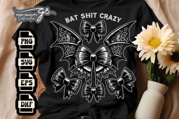 Womens Retro Bat Funny Coquette SVG Graphics for Crafts